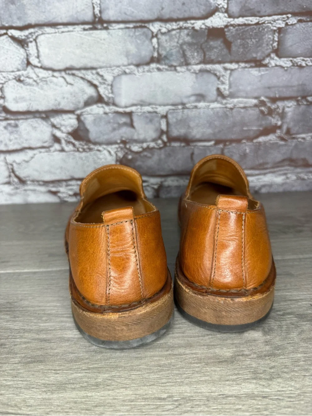Astorflex Patnoflex Travel Loafer Brown Leather Slip On Shoes Men Sz 41EU/8M US